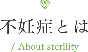 不妊症とは / About sterility