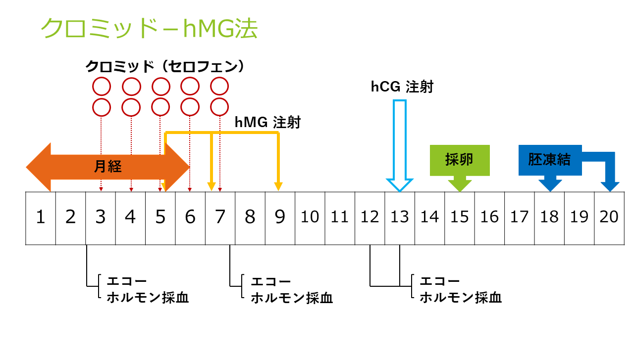 Clomid＋hmg（FSH）注射